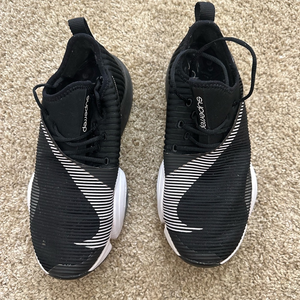 Nike Air Zoom SuperRep Sneakers Black White Women’s Size 7.5 Training Gym Shoes - Picture 3 of 11